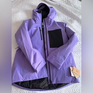 NWT Mammut Stony HS Thermo Hooded Jacket Women- XL Purpoe Lavandin
